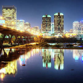 Rva Summer Night - Richmond Va On The by Sky Noir Photography By Bill Dickinson