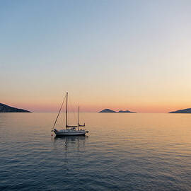 Sail Boat On Water by Rjw