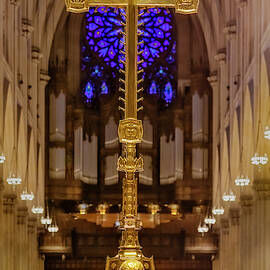 Saint Patrict's Baby Jesus And Cross by Susan Candelario