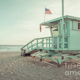 Santa Monica California Lifeguard Tower 16 Photo by Paul Velgos