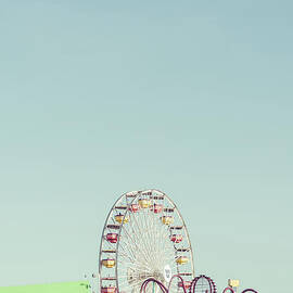 Santa Monica Pacific Park Pier Ferris Wheel by Paul Velgos