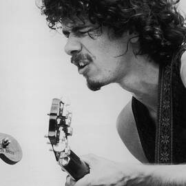Santana At Woodstock by Hulton Archive