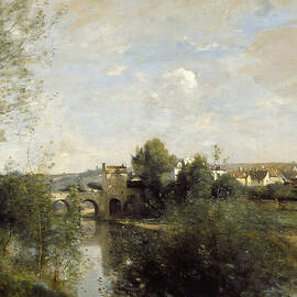 Seine And Old Bridge At Limay, 1872 by Heritage Images