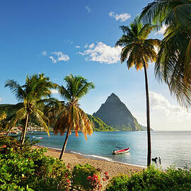 Shore At Soufriere, Saint Lucia by Danielle Devaux