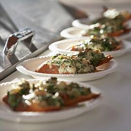 Shrimp Toast At Le Truc Bustaurant food Truck, San Francisco, Usa by Lori Eanes