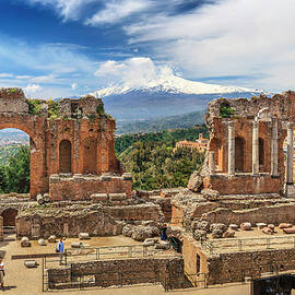 Sicily, Greek Theatre, Italy by Antonino Bartuccio