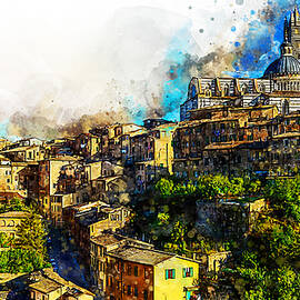 Siena, cityscape - 02 by AM FineArtPrints