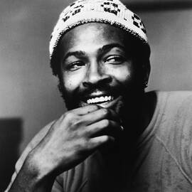 Singer Marvin Gaye In Knit Cap by Pictorial Parade