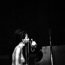 Singer Nina Simone Performs At The Jazz by New York Daily News Archive
