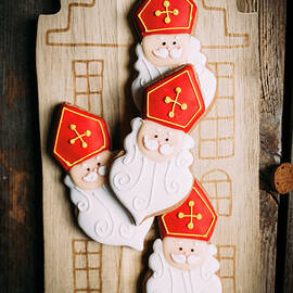 Sinterklaas, 5 December, A Dutch Tradition, Royal Icing Cookies by Lucie Beck