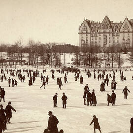 Skating In Central Park by The New York Historical Society
