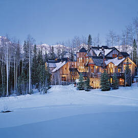 Ski Chalet In Telluride by David Marlow