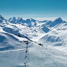 Ski Resort In Mountains by Creativaimage