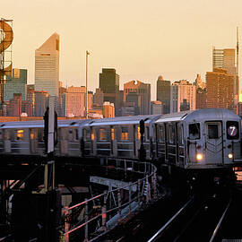 Skyline & 7 Train, Queens, Nyc by Heeb Photos