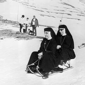 Sledging Nuns by Central Press