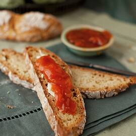 Slices Of Irish Soda Bread With Jam by Strokin, Yelena