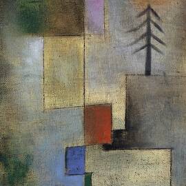 Small Picture Of Fir Trees by Paul Klee
