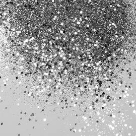 Soft Silver Gray Glitter #1 Faux Glitter Photography #shiny #decor #art  by Anitas and Bellas Art