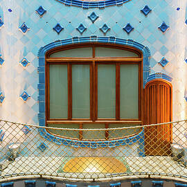 Spain, Catalonia, Barcelona, Casa Batllo, The Interior Stairway by Jordan Banks