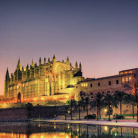 Spain, Palma De Mallorca, Cathedral At by Michele Falzone