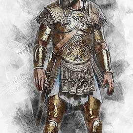 Spartan Hoplite - 58 by AM FineArtPrints