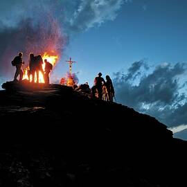 St Peter Fires, Aosta Valley, Italy by Stefano Torrione
