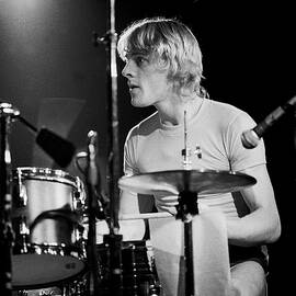 Stewart Copeland Of The Police On Stage by Paul Natkin