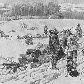 Stikine River Crossing by Hulton Archive