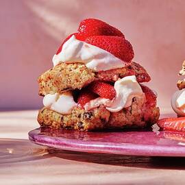 Strawberry-halva Shortcakes by Emma Fishman