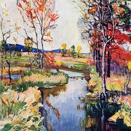 Stream In Autumn by Walter Baum