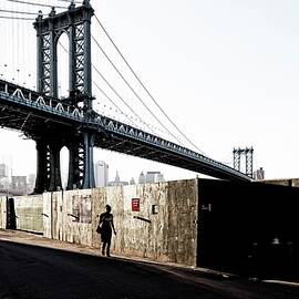 Street Under Manhattan Bridge, Nyc by Massimo Ripani