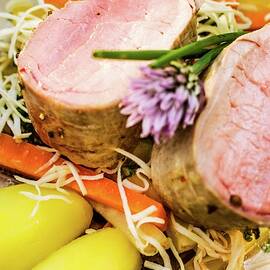Styrian Mangalitsa Pork Fillet With Root Vegetables by Rita Newman