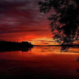 Summer Sundown Over Lake Wausau by Dale Kauzlaric