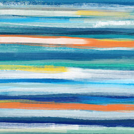 Summer Surf 3- Art by Linda Woods by Linda Woods