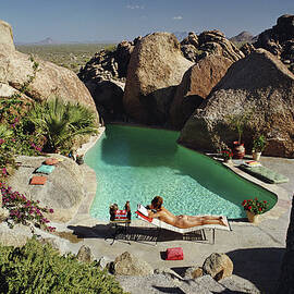 Sunbathing In Arizona by Slim Aarons