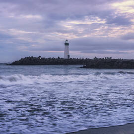 Sunrise above Santa Cruz Breakwater Lighthouse by Miroslav Liska