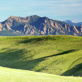 Sunrise On Flatirons Of Boulder Colorado by Beklaus