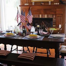 Table Laid For 4th Of July usa by Foodcollection