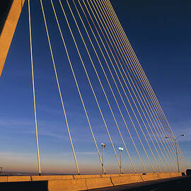 Talmadge Bridge At Sunrise, Savannah by Juan Silva