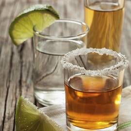 Tequilla Shots: Blanco, Joven And Reposado by Lori Eanes