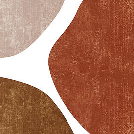 Terracotta Art Print 1 - Terracotta Abstract - Modern, Minimal, Contemporary Abstract - Brown, Beige by Studio Grafiikka