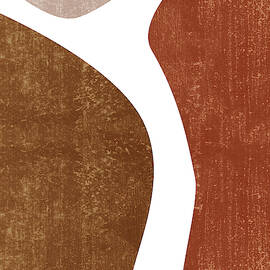 Terracotta Art Print 2 - Terracotta Abstract - Modern, Minimal, Contemporary Abstract - Brown, Beige by Studio Grafiikka