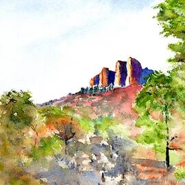Texas Big Bend Casa Grande Peak by Carlin Blahnik CarlinArtWatercolor