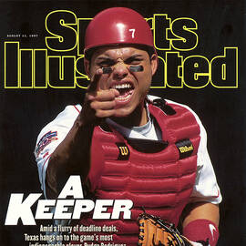 Texas Rangers Ivan Rodriguez Sports Illustrated Cover by Sports Illustrated