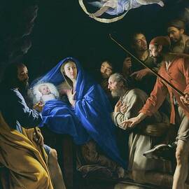 The Adoration Of The Shepherds by Philippe De Champaigne