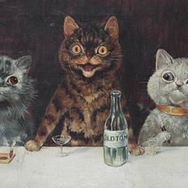 The Bachelor Party by Louis Wain