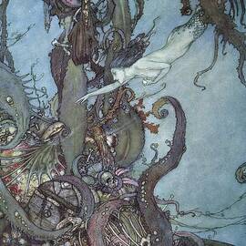 The Mermaid Pl 3 by Edmund Dulac
