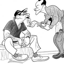 The Odd Couple by Al Hirschfeld