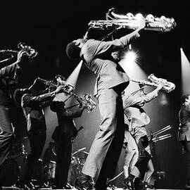 The Sam & Dave Horn Section On Stage by Jack Robinson