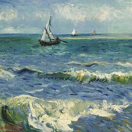 The Sea Near Saintes Maries De La Mer by Vincent Van Gogh